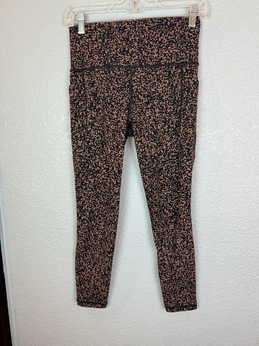 Athleta Leggings Womens Small Brown Salutation Stash Pocket Gravel Tight Ankle